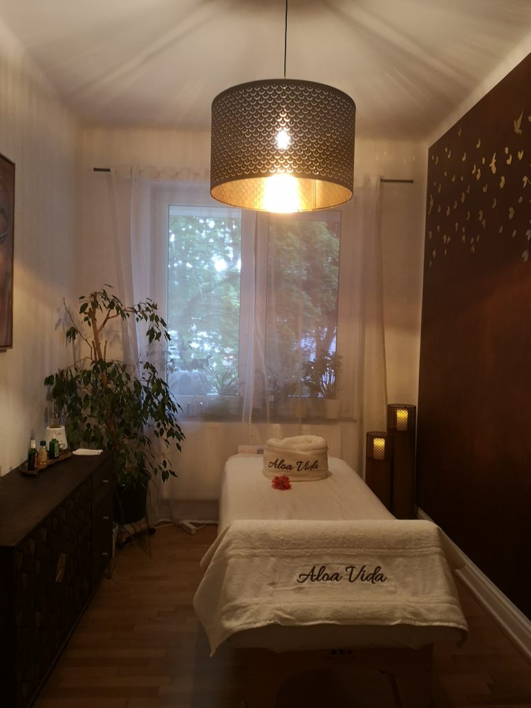 Warme Massageliege